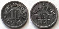 10 Pfennig 1920 Waldhof-Tilsit, Ostpreußen/Polen Zellstofffabrik, Notgeld fast vorzüglich