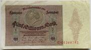Deutsches Reich 5 Millionen Mark Serie C, Medaillonschein, Ro. 88 -