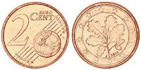2 Cent 2002 J Deutschland Probe/Vorentwurf mit drehenden Sternen prägefrisch