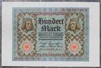 Deutsches Reich 100 Mark Udr-Bst.:J Serie A, 8-stellige Ktz., Ro. 67 b -