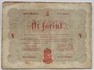 Ungarn 5 Forint Sor IIIIm., rotbrauner Druck -
