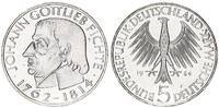 Deutschland 5 Mark Silber Gedenkmünze Johann Gottlieb Fichte J.393 -
