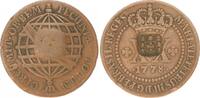 Brasilien - Spanische Kolonie 40 Reis Brasilien 40 Réis, COUNTERSTAMPED by D. João P. R. -