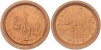 Deutschland-Augsburg Brettstein/Medaille Brettstein aus hellem Holz -