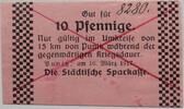Poniec, Polen/ Punitz, Posen 10 Pfennig Stadt, Notgeld -