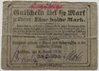 Lobzenica, Polen/Lobsens, Posen 1/2 Mark Stadt, Notgeld, selten -