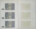 3. Reich, Dt. Besatzungsausgaben des 2. Weltkr. 3 x 50 Zloty Generalgouvernement, Druckbogen, Ro. 582, Rarität! -