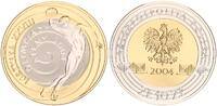 Polen 10 Zloty XXVIII. Olympische Sommerspiele 2004 in Athen - Diskuswerfer Silber vergoldet -
