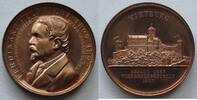 Helmut König Kupfer-Medaille Medailleur Ferdinand Helftricht, Wartburg, Kreismünzausstellung Suhl -
