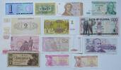 Ausland 25 versch. Geldscheine z.B. aus Argentinien, Brasilien, Litauen, Peru, Uganda -