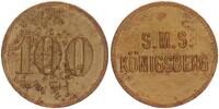 Kolonien: Deutsch-Ostafrika 100 Pfennig SMS Königsberg Schiffsgeld -