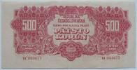 Tschechoslowakei 500 Korun/Kronen 1944 Specimen gebraucht-leicht gebraucht