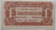 1 Korunu/Krone 1944 Tschechoslowakei Specimen fast kassenfrisch