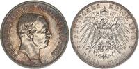 Kaiserreich Sachsen 3 Mark Silber König Friedrich August III. Silber -