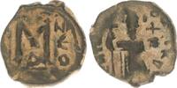 Antike / Byzanz / Constans II Bronze Follis Byzanz Bronze Follis Konstantinopel Constans II Off. Delta -