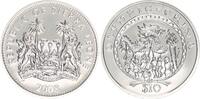 Sierra Leone 10 Dollars Olympischen Spiele 2008 in Peking - Chinesischer Drache Silber -