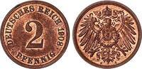 Deutschland / Kaiserreich 2 Pfennig Kursmünze J.11 aus Originalrolle -