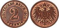 Deutschland / Kaiserreich 2 Pfennig Kursmünze J.11 aus Originalrolle -