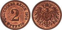 Deutschland / Kaiserreich 2 Pfennig Kursmünze J.11 aus Originalrolle -
