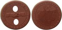 Drittes Reich Porzellanmedaille (Meißen) Auf den Einmarsch in das Sudetenland -