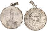 3 Reich 5 Mark patriotischer Münzanhänger Kirche ohne Datum Silber -
