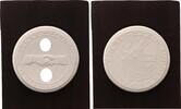 Drittes Reich Porzellanmedaille (Meißen) Zur Erninnerung 15. und 22. März -