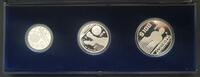 Mexiko 25, 50, 100 Pesos Fußbal-Weltmeisterschaft Silber -
