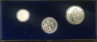 Mexiko 25, 50, 100 Pesos Fußbal-Weltmeisterschaft Silber -