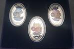 Sambia 3x 4000 Kwacha Schiffserie mit Entdeckern, Leif Ericson, Marco Polo, Kolumbus -
