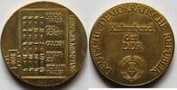 DDR Messingmedaille Leipziger Münzfuss, Kulturbund der DDR -