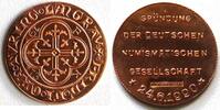 Helmut König Kupfermedaille Gründung der deutschen Numismatischen Gesellschaft, aufgelöst 7.03.92 -