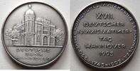 Numismatik Silbermedaille XVII. Deutscher Numismatiker-Tag Hannover, Dt. Bank Hannover -