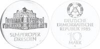 Deutschland - DDR 10 Mark Silber Semperoper Dresden -