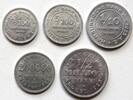 Staatliche Notmünzen 5/100, 1/100, 1/10 Marke, 200.000 + 1/2 Million Freie und Hansestadt Hamburg, Hamburgische Bank, Notgeld, Set -