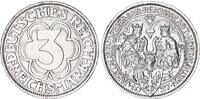 Weimarer Republik 3 Mark Silber J. 327 Nordhausen 1000 Jahre -