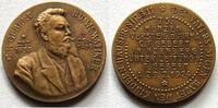 Numismatik Bronzemedaille (von Lauer) 1924 75. Versteigerung der Firma C. F. Gebert, aEF