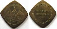 Numismatik Messingklippe 1973 8. Süddeutsche Münzsammlertreffen Frankfurt min. fleckig, EF