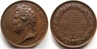 Frankreich Bronzemedaille (von Barre) 1840 Herzog Ferdinand und August von Sachsen-Coburg-Gotha, Besuch der Münze aEF