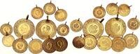 Türkei 12 Goldmünzen Lot Gold -