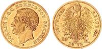 Deutsches Kaiserreich-Sachsen 10 Mark Gold König Johann J.257 -