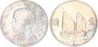 China 1 Dollar China 1 Dollar 1933/34 Schiff Segelschiff -