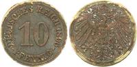 Deutschland / Kaiserreich 10 Pfennig-Probe Kaiserreich 10 Pfennig-Probe aus Pappe, einzig bek. Stück!!! 1896 J.13/J.299 -