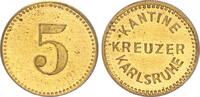 Deutschland / Kreuzer Karlsruhe 5 Pfennig Kreuzer Karlsruhe 5 Pfennig für die Kantine -
