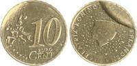Niederlande 10 Cent Fehlprägung mit zerbrochenem Stempel gepr. -