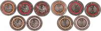 BRD 5x5 Euro Tropische Zone Komplettsatz -