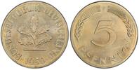 Germany-Federal Rep 5 Pfg Probe 1950-F 5 Pfg J-382 Probe in Kupfer-Nickel 3,1g -