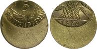 Deutschland / Weimar 5 Pfennig 5 Pfennig 1924 Fehlprägung: 50-60% dezentriert prfr. -