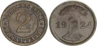 Weimar 2 Pfennig Fehlprägung Weimar 2 Pfennig 1924 A Fehlprägung,ohne Außenring geprägt f.vz 3,32g -