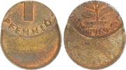 Deutschland 1 Pfennig 60% dezentriert BRD 1 Pfennig 1969 Fehlprägung: 60% dezentriert ,prfr. -