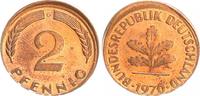 Deutschland 2 Pfennig dezentriert BRD 2 Pfennig 1970 G Fehlprägung: 5 % dezentriert prfr. -